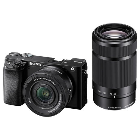 Sony Alpha a6100 w/ 16-50mm + 55-210mm