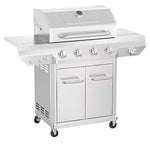 Nexgrill 4 Burner Stainless Steel Propane Gas Grill with Side Burner