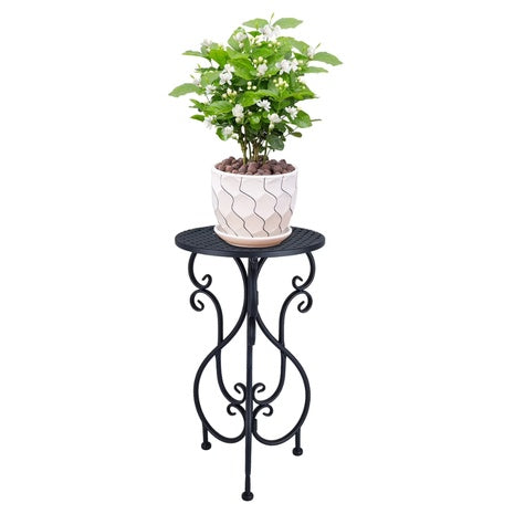 Decorative Vintage Iron Tall Single Plant Stand
