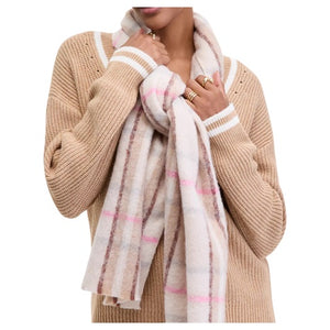 On 34th Women's Brushed Plaid Blanket Wrap Scarf