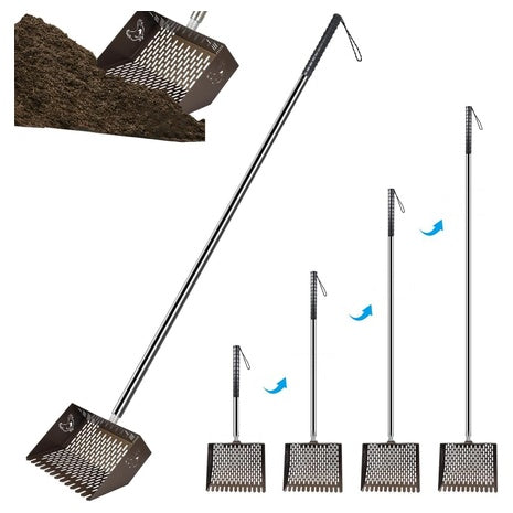 Kalekey Heavy Duty Chicken Coop Rake And Scoop