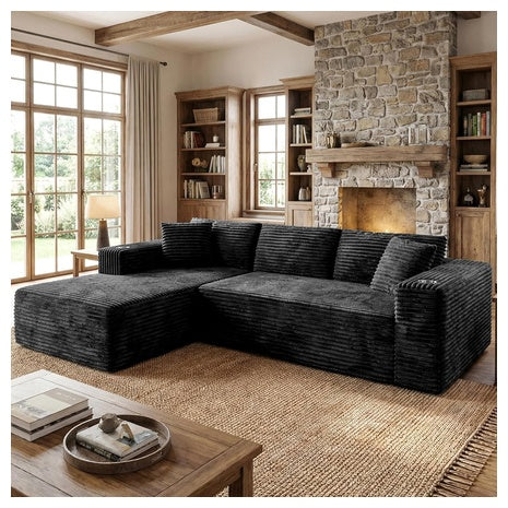 Shintenchi 103" L Shaped Modular Boneless Couches
