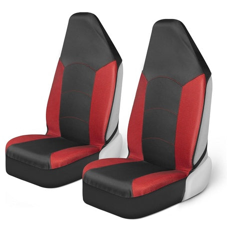 Motor Trend Mesh Red Car Seat Covers For Front Seats
