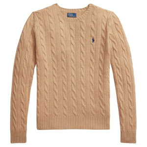 Polo Ralph Lauren Women's Cable Wool-Cashmere Crew Neck Sweater