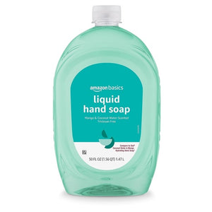50oz Amazon Basics Mango and Coconut Water Liquid Hand Soap Refill