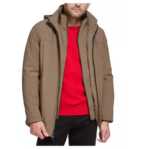 Calvin Klein Men’s Infinite Stretch Jacket w/ Polar Fleece Lined Bib