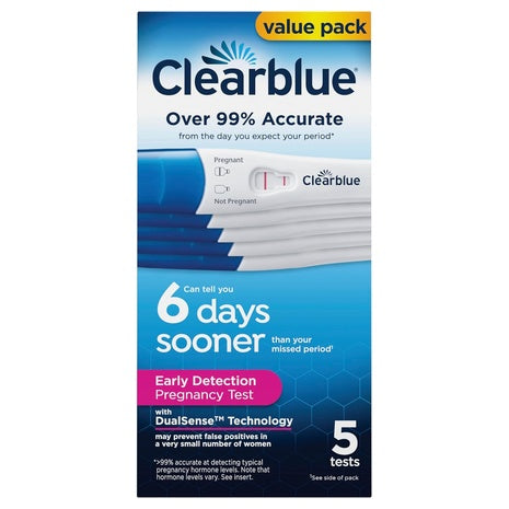 5-Pack Clearblue Early Detection Pregnancy Test