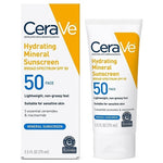 CeraVe SPF 50 Hydrating Mineral Face Sunscreen (2.5oz)
