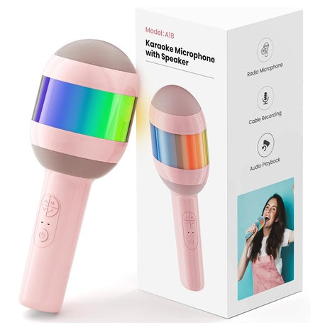 Bluetooth Karaoke Mics with Speakers (6 Colors)