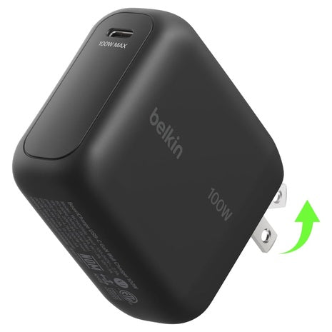 Belkin BoostCharge 100W USB-C GaN Wall Charger W/ 5-ft USB-C Cable (2 Colors)