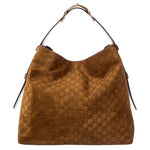 Gucci Women's Beatrix Large GG Suede & Leather Tote