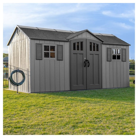 Lifetime 15' X 8' Dual Entry Outdoor Storage Shed