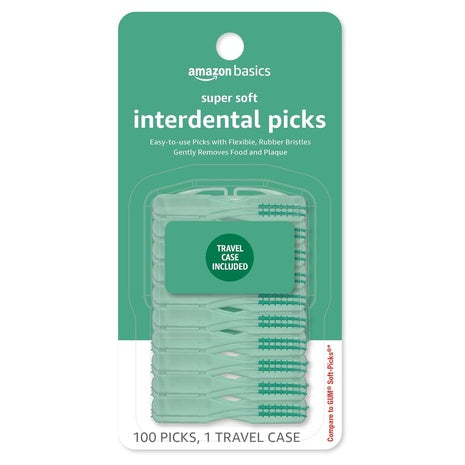 100-Count Amazon Basics Soft Interdental Picks