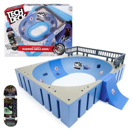 Tech Deck Daewon Mega Bowl X-Connect Park Creator & Buildable Ramp Set w/ Fingerboard