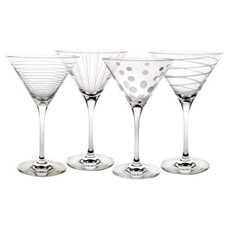 4 Mikasa Cheers Martini Glass