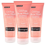 3 Pack Neutrogena Pink Grapefruit Acne Face Wash (6.7 Oz)