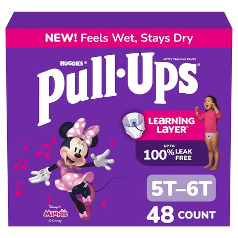 48 Pull-Ups Girls' Size 5T-6T Training Underwear