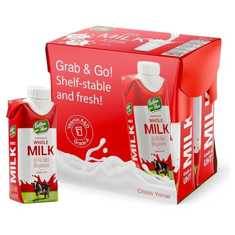 6-Pack Golden Flow Shelf-Stable Whole Milk (8oz)
