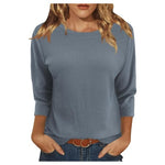 Women's 3/4 Sleeve Crew Neck T-Shirt (8 Colors)