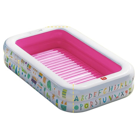 QPAU Inflatable Baby Pool With Canopy (Pink)