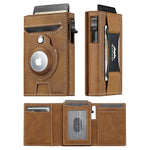 RFID Leather Pop Up AirTag Wallet (4 Styles)