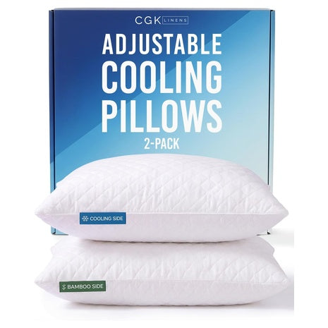 2-Pack CGK Queen Adjustable Cooling Pillows