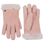 UGG Women's Shearling Trim Leather Gloves