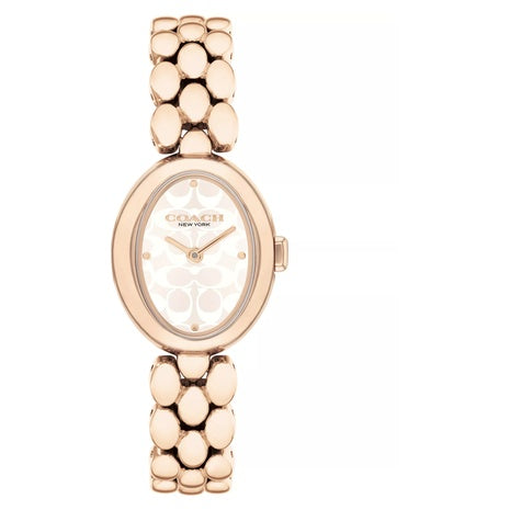 Coach Women's Carnation Gold Tone Sammy Watch