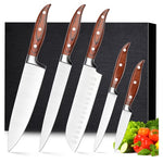 5-Piece Tinana Ultra-Sharp Stainless Steel Chef Knives
