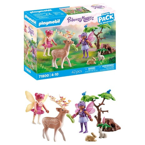 Playmobil Starter Pack Fairies with Forest Animals