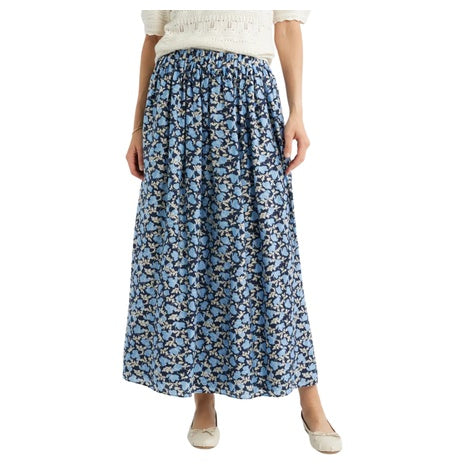 Caslon Women's Print Pleated Maxi Skirt