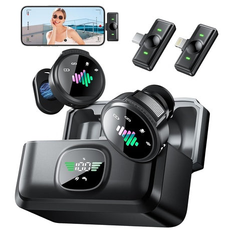 Wireless Noise Reduction Mini Lavalier Microphone