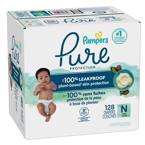 76 Pampers Pure Baby Diapers