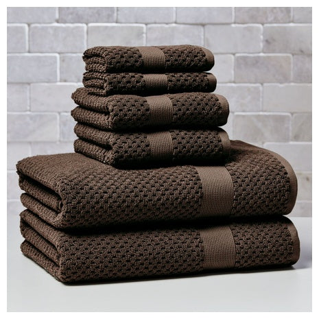 6-Piece Better Homes & Gardens Signature Soft Cotton Popcorn Textured Bath Towel Set $7.74