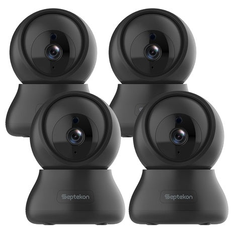 4-Pack Septekon 2K Indoor Security Cameras