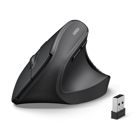 Dual-Mode Ergonomic Bluetooth Vertical Mouse (BT 5.4 & USB 2.4G)
