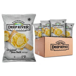 80 Bags Deep River Original Sea Salt Kettle Chips (1oz)