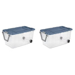 2 Sterilite 160 Qt. Wheeled Storage Boxes