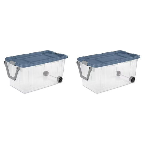 2 Sterilite 160 Qt. Wheeled Storage Boxes