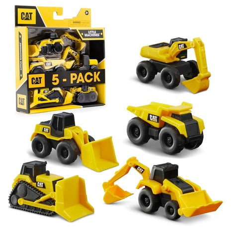 5 Pack Cat Construction Little Machines