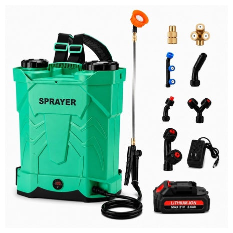 ICapeson 5.3-Gallon 21V Battery Powered Electric Backpack Sprayer