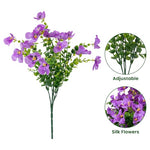 Vemander UV Resistant Artificial Pansy Flowers