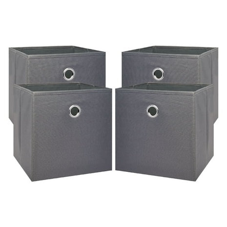 4 Collapsible Fabric Cube Storage Bins