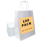 100-Pack Gift Bags with Handles