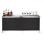 Trademark Innovations Portable Bar Table With Skirt