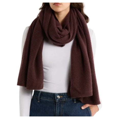 Women's Cashmere Rib Scarf