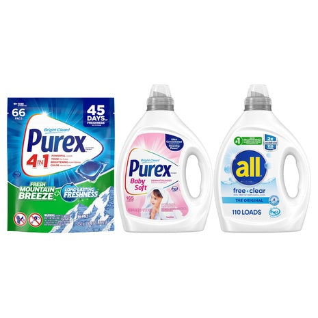 Save on Purex, All Laundry Detergent & More
