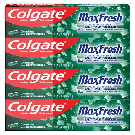 4 Colgate Max Fresh Whitening Toothpaste
