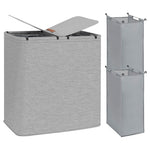 2-Section Large Laundry Hamper Sorter