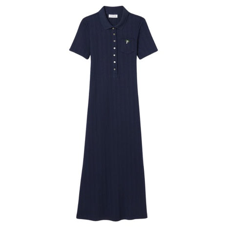 Lacoste Women's Slim Fit Pointelle Polo Dress